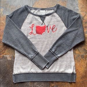 ❤️ LOVE OHIO ❤️ burnout crewneck sweatshirt